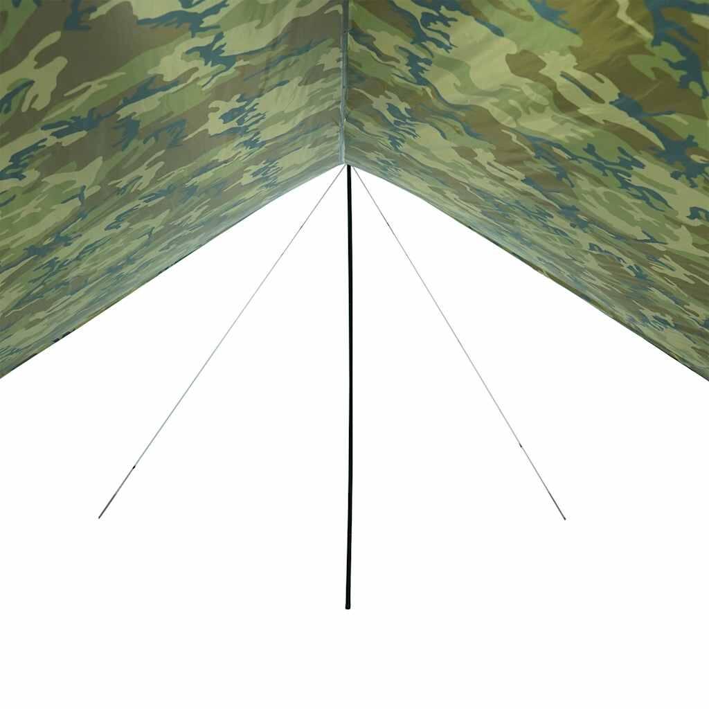 VidaXL Telo da campeggio impermeabile 462x306x211 cm camouflage 6/7
