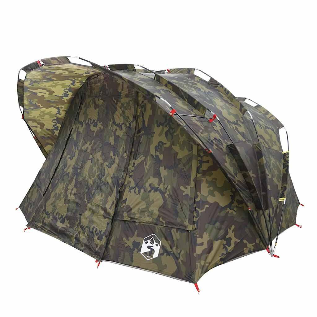 Tenda da pesca impermeabile VidaXL per 5 persone - Camouflage 5/7