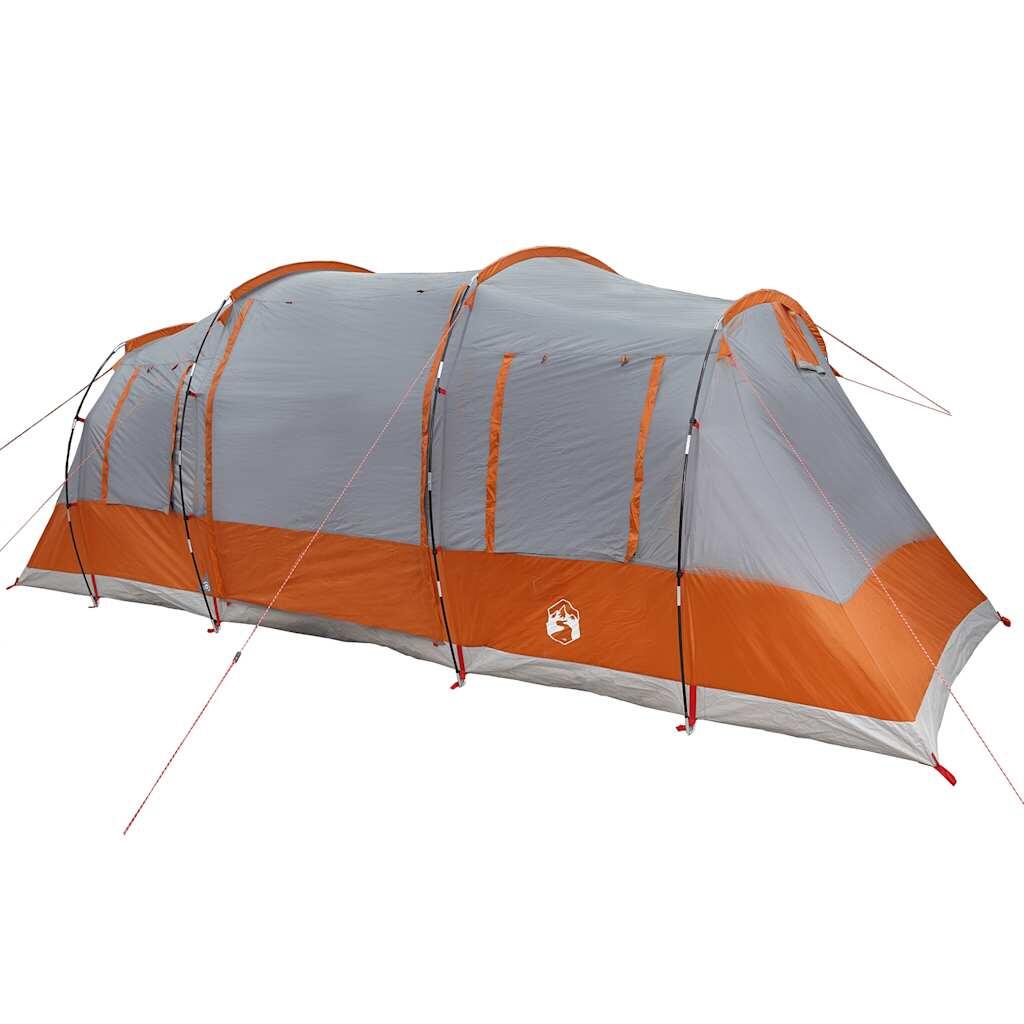 Tienda de Túnel Vidaxl Impermeable para 4 Personas en Gris y Naranja 5/7