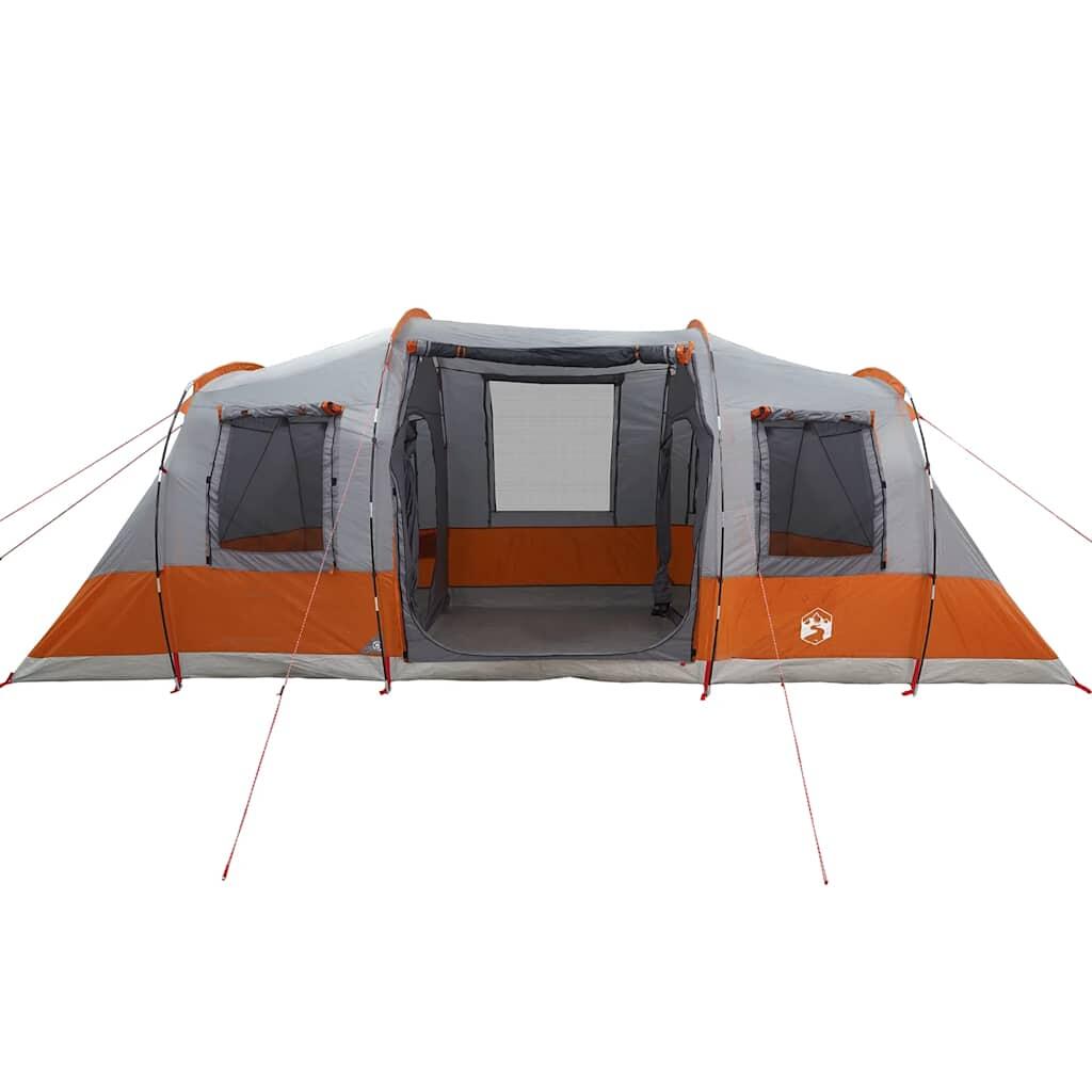 Tienda de Túnel Vidaxl Impermeable para 4 Personas en Gris y Naranja 6/7