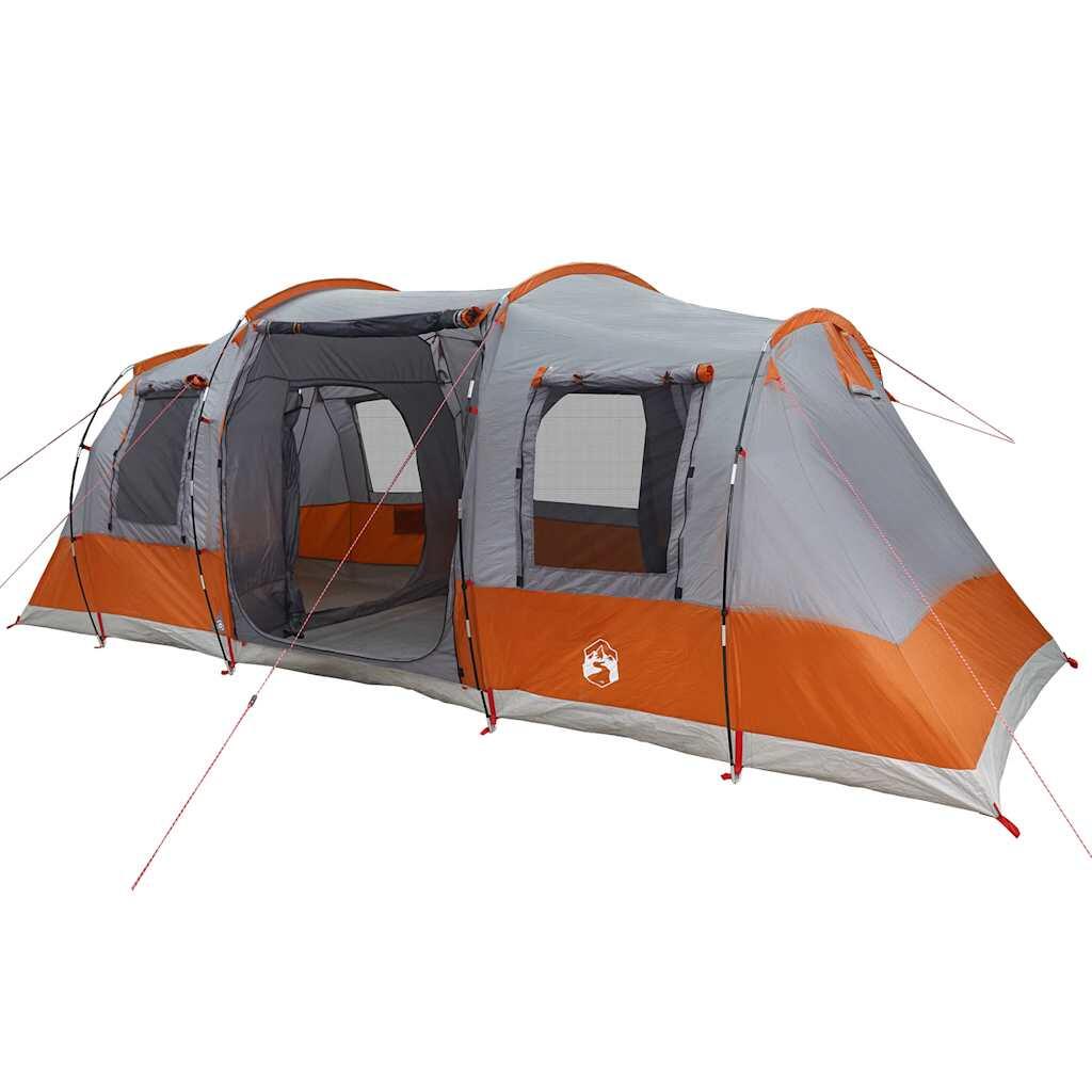 Tienda de Túnel Vidaxl Impermeable para 4 Personas en Gris y Naranja 4/7