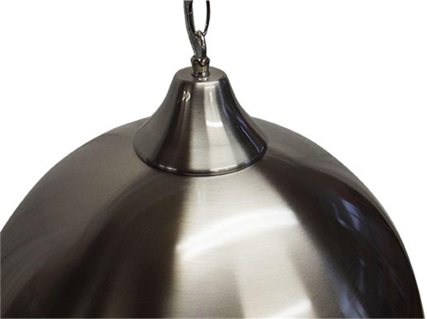 Trend Solo Brushed Steel Billard Lampe 2/4