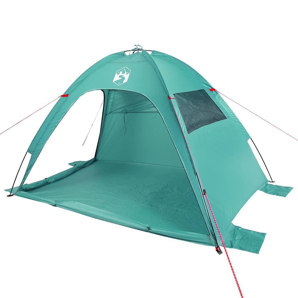 Tente de plage VidaXL imperméable vert marin 4/7