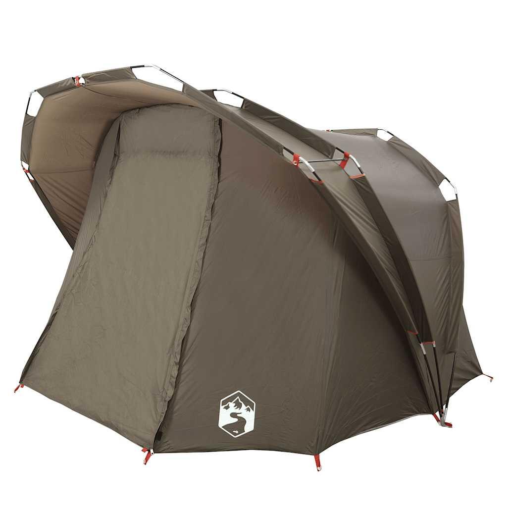 Tenda da pesca impermeabile VidaXL 4 persone marrone 5/7