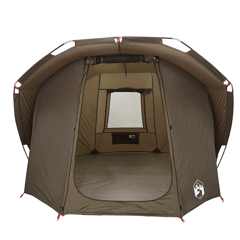 Tenda da pesca impermeabile VidaXL 4 persone marrone 6/7