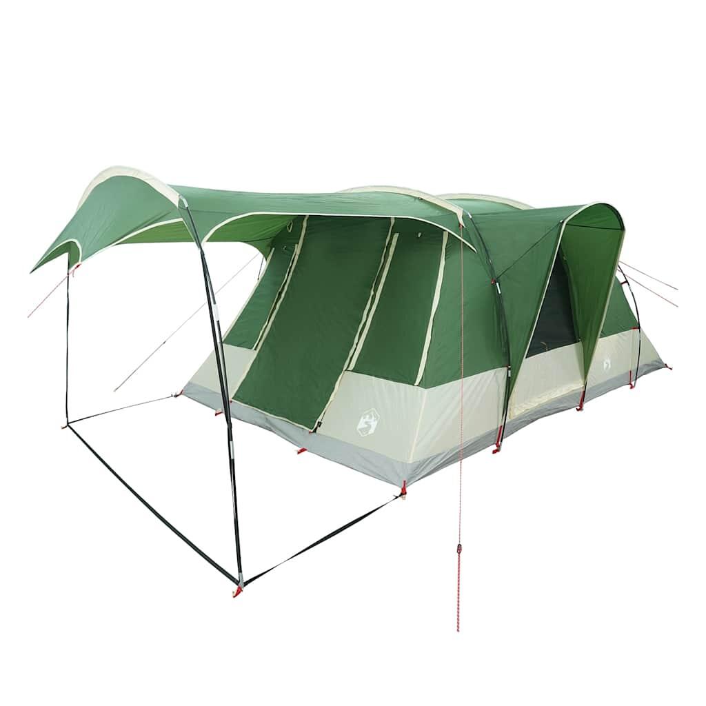 Tenda tunnel impermeabile VidaXL 5 posti con veranda e porta elettrica 5/7