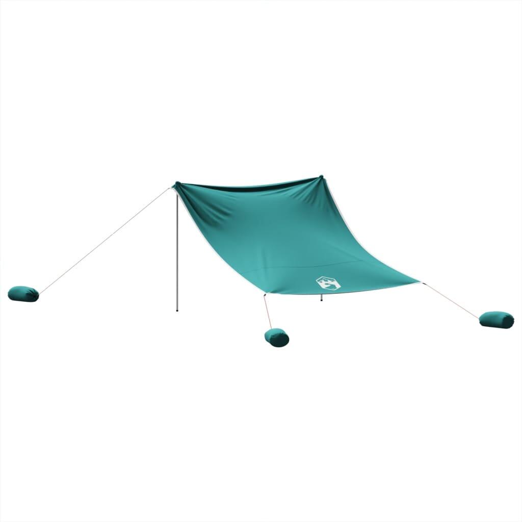 Vidaxl Strandzelt mit Sandankern 304x300 cm Grün 6/7