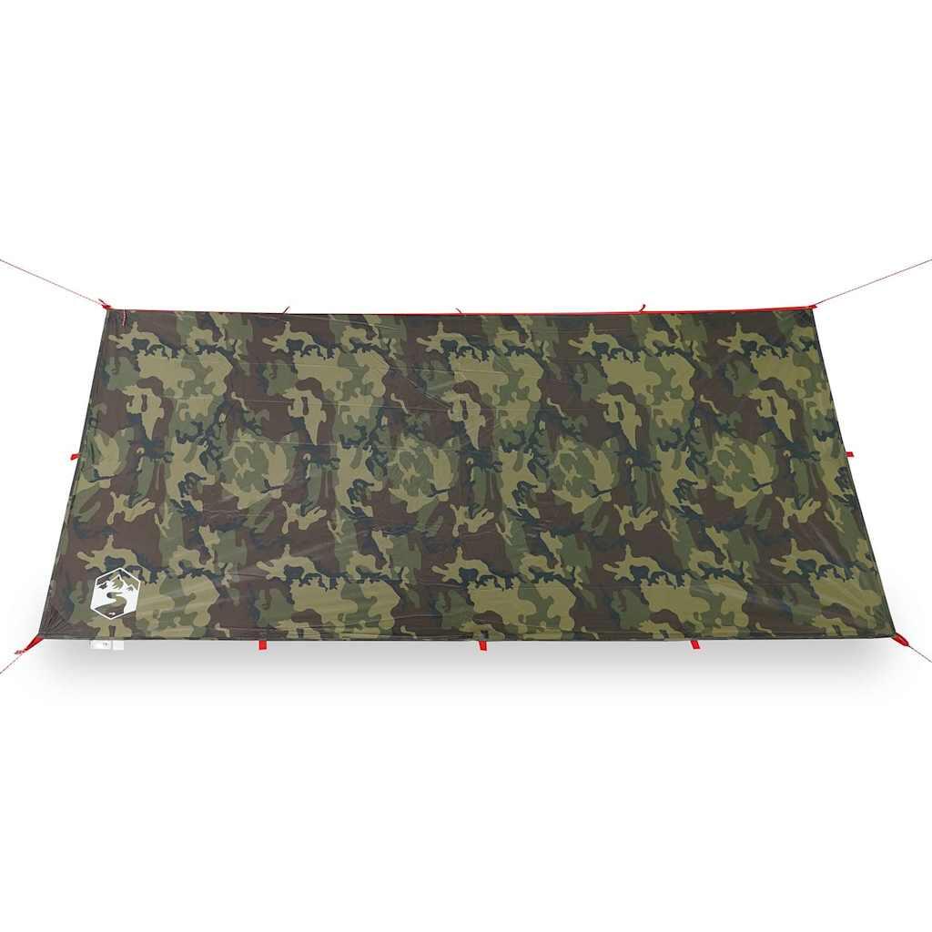 VidaXL Telo da campeggio impermeabile 366x306 cm camouflage. 5/7