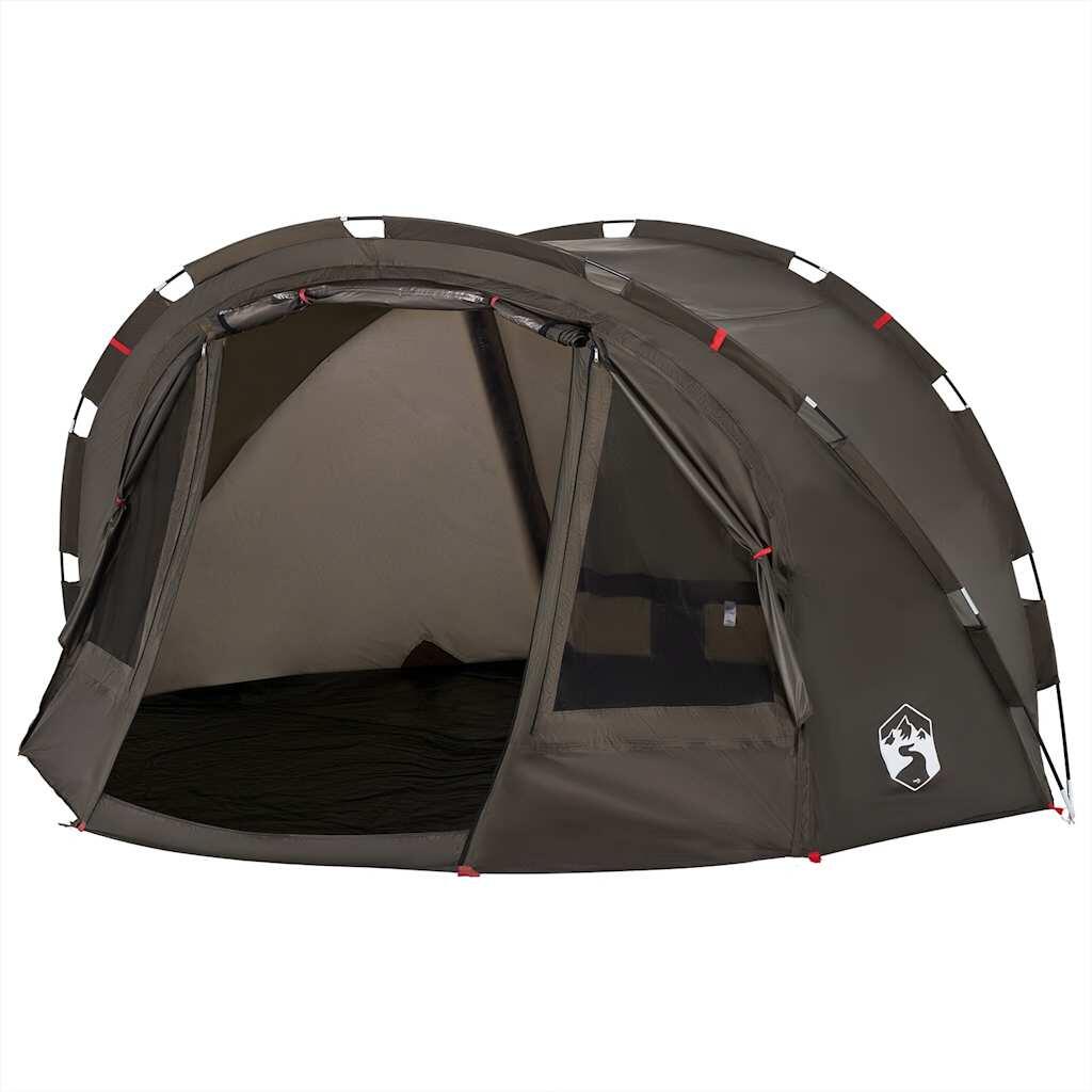 VidaXL Vistent tente de pêche imperméable 4 personnes brun 5/7