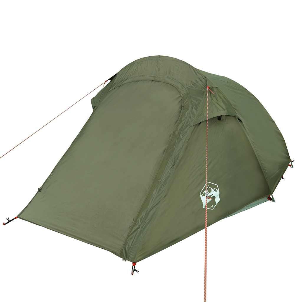 Tenda tunnel VidaXL 3 persone impermeabile verde oliva 5/7