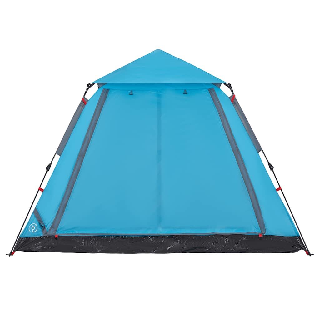 VidaXL Kuppelzelt 5 Personen Schnellverschluss wasserdicht blau 6/7
