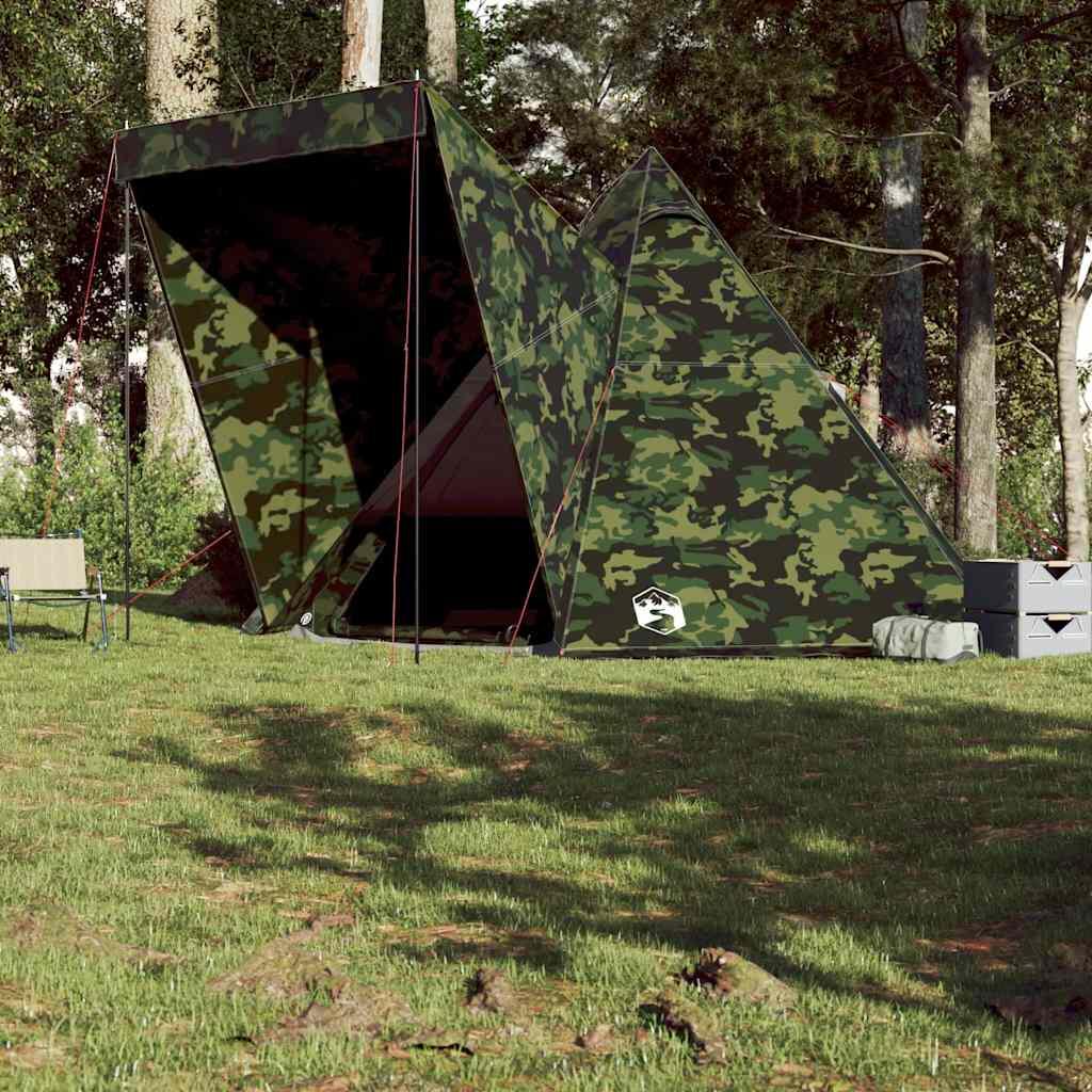 Vidaxl Tente Tipi 6 Personnes Camouflage - Étanche et Spacieuse 4/7