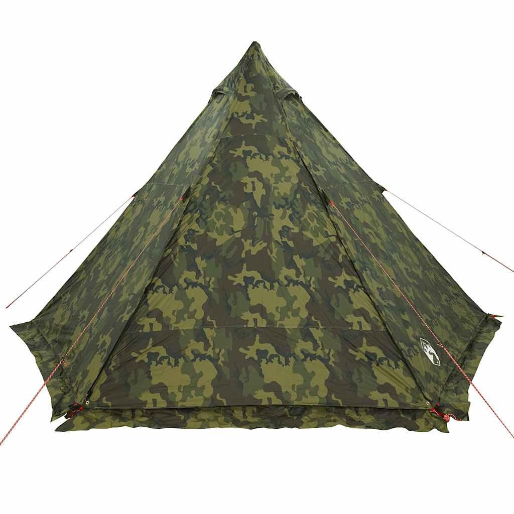 Vidaxl Tente Tipi 6 Personnes Camouflage - Étanche et Spacieuse 6/7