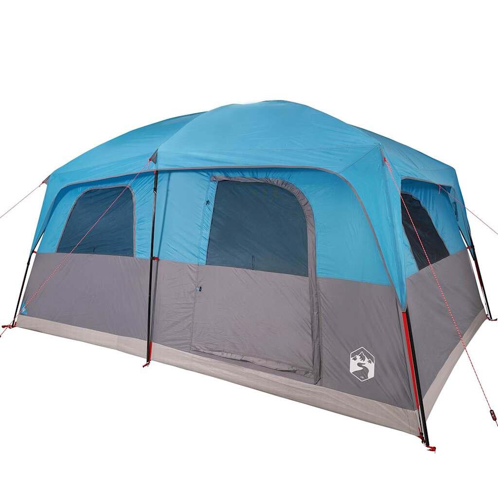 Tente familiale VidaXL imperméable 10 personnes bleue 4/7