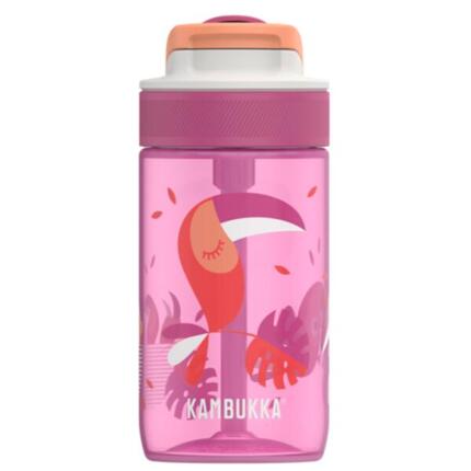 Kambukka Lagoon 400 ml, Safari Jungle, Trinkhalm, auslaufsicher, BPA-frei Kinder