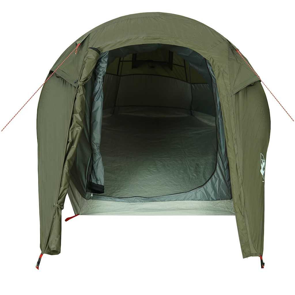 Tenda a tunnel VidaXL per 2 persone impermeabile verde oliva 6/7