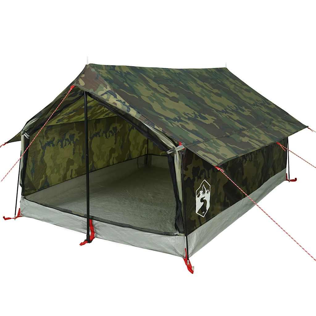 Tenda VidaXL impermeabile per 2 persone camouflage 4/7