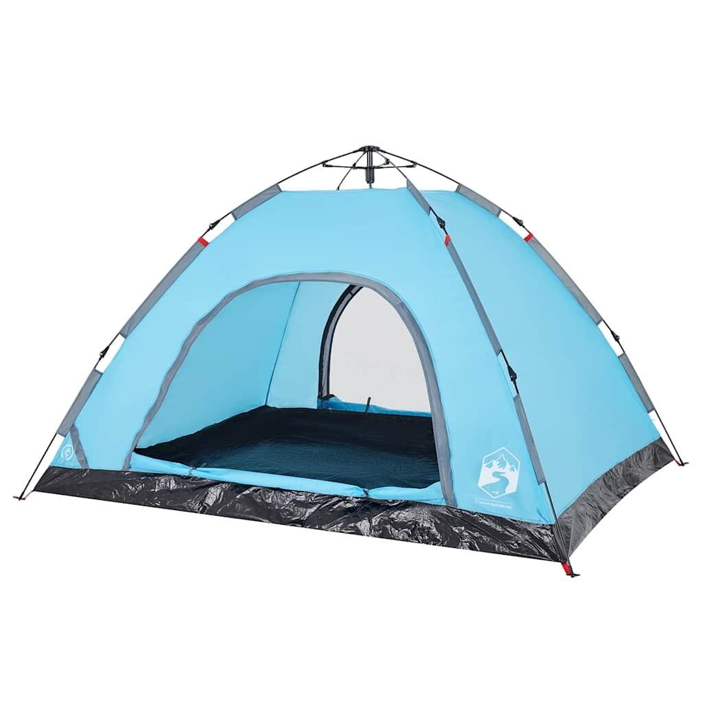 Tienda VidaXL para 4 personas con apertura rápida azul 5/7