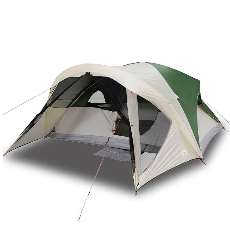 Cort de cabina vidaXL verde impermeabil, 6 persoane
