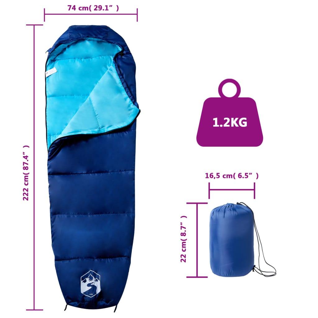 Vidaxl Sac de Couchage Mummy pour Adultes - 3 Saisons 5/6