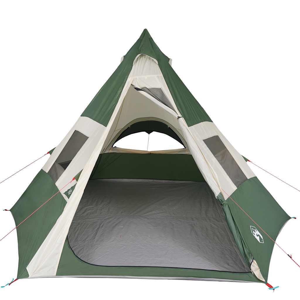 Tipi impermeable Vidaxl de 7 personas en verde 5/7