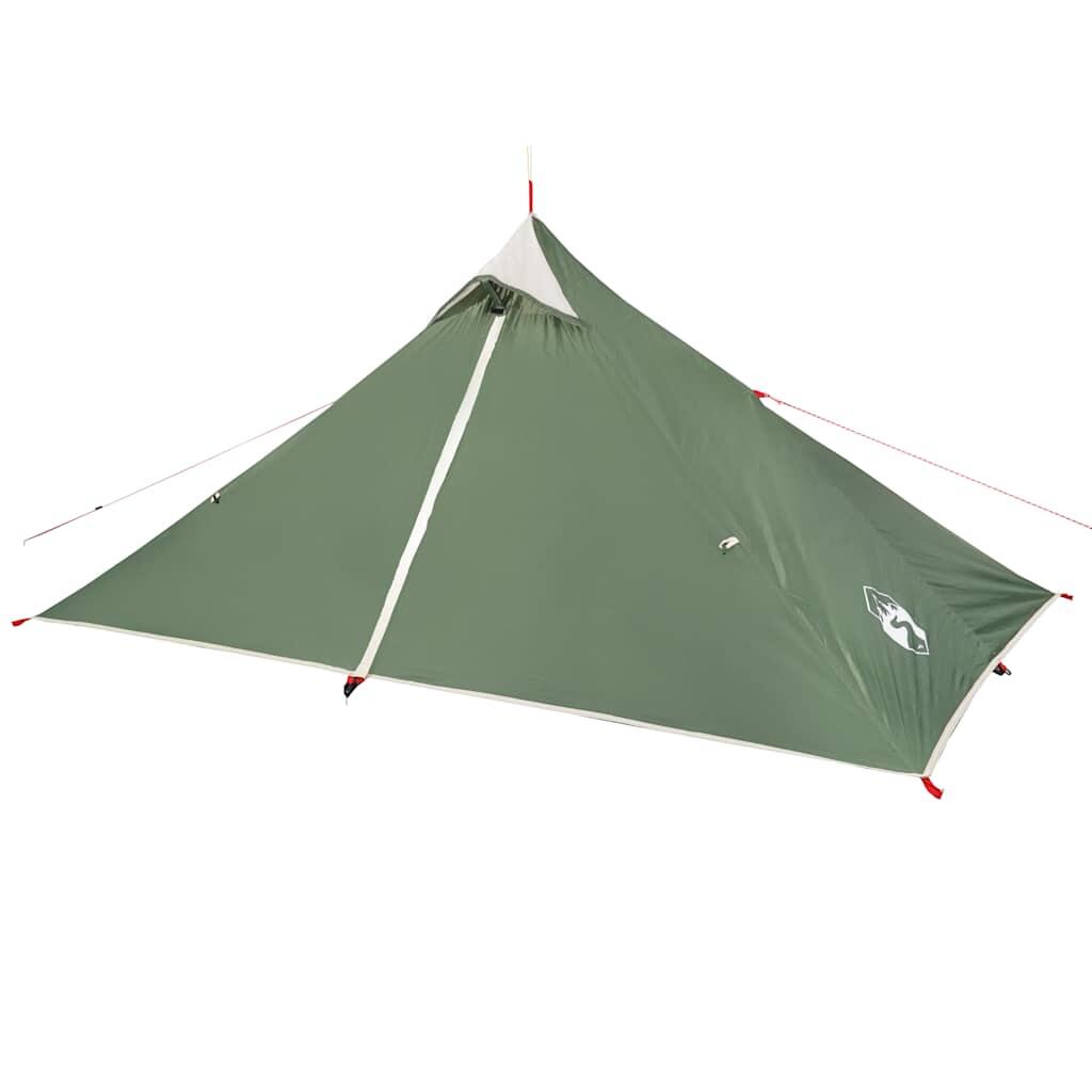 Tente Tipi Imperméable 1 Personne en Vert pour Campeurs Aventureux 5/7