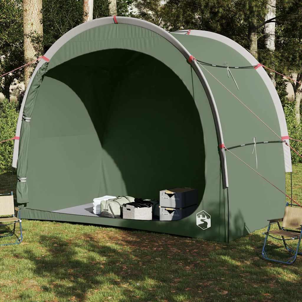 Tienda de almacenamiento VidaXL impermeable verde 204 x 122 x 168 cm 3/7