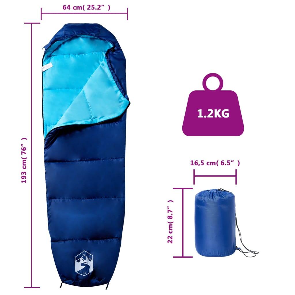 Vidaxl Sac de Couchage Mummy pour Adultes - 3 Saisons 5/6