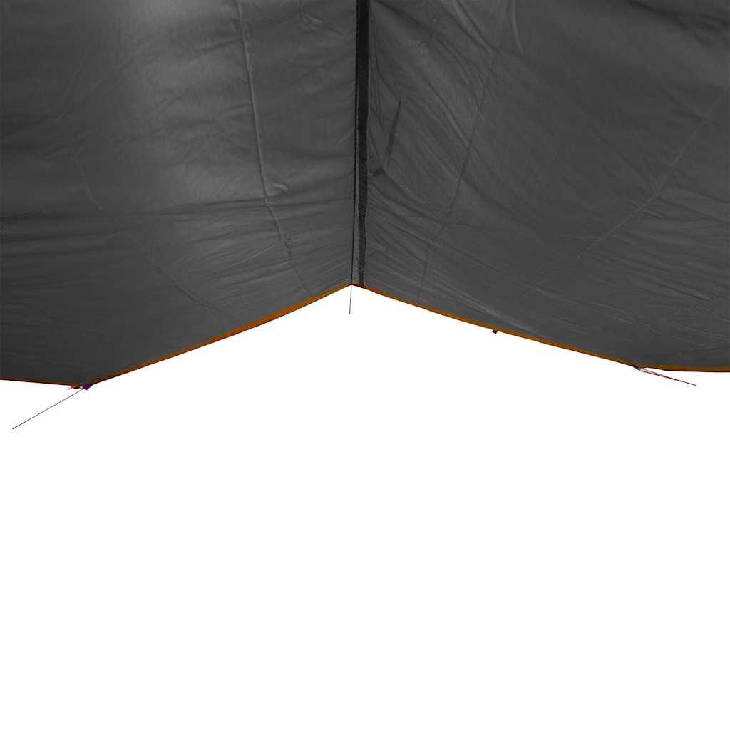 VidaXL Toldos de Camping Impermeables 360x294 cm Gris y Naranja 5/7