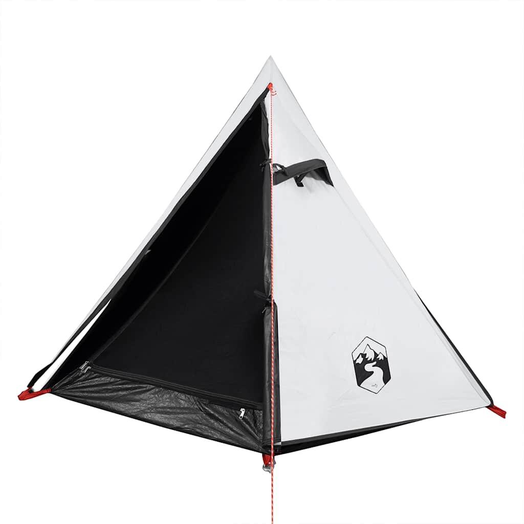 VidaXL Tente Dôme 2 Personnes - Tissu Imperméable et Occultant en Blanc 5/7