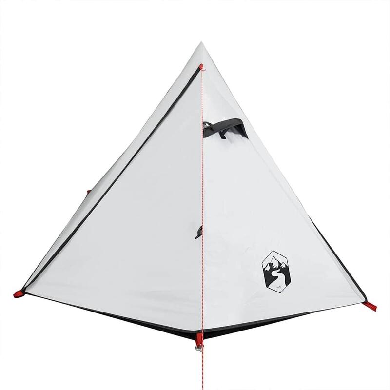 VidaXL Tente Dôme 2 Personnes - Tissu Imperméable et Occultant en Blanc