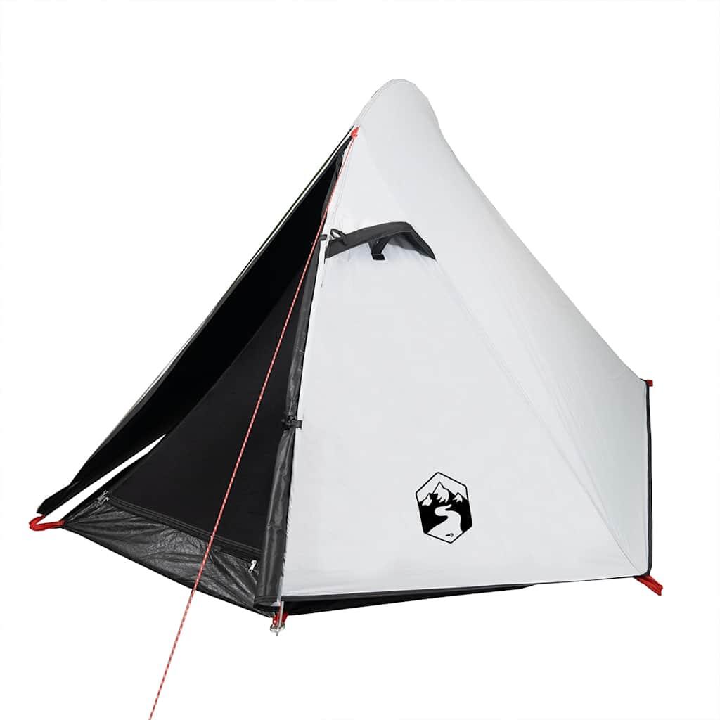 VidaXL Tente Dôme 2 Personnes - Tissu Imperméable et Occultant en Blanc 4/7