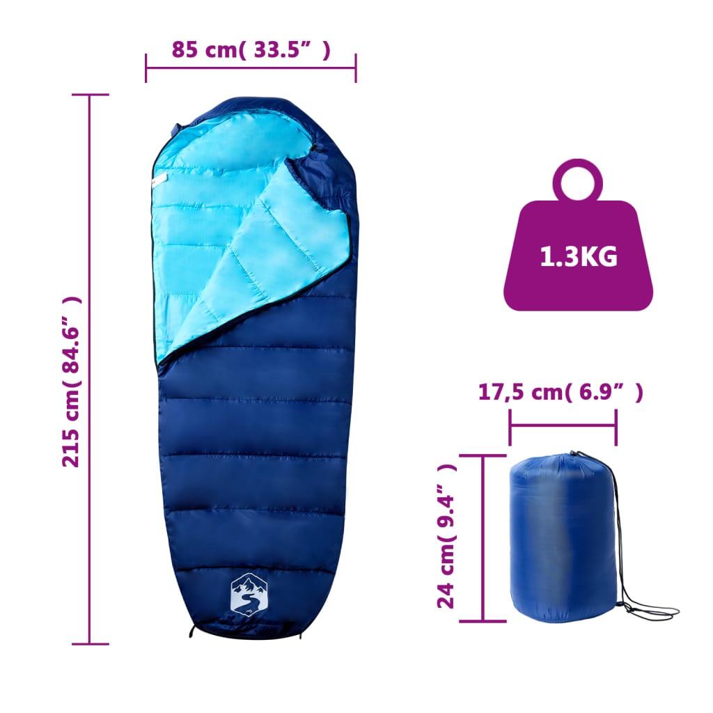 Saco de dormir tipo momia de camping para adultos 3 estaciones 5/6