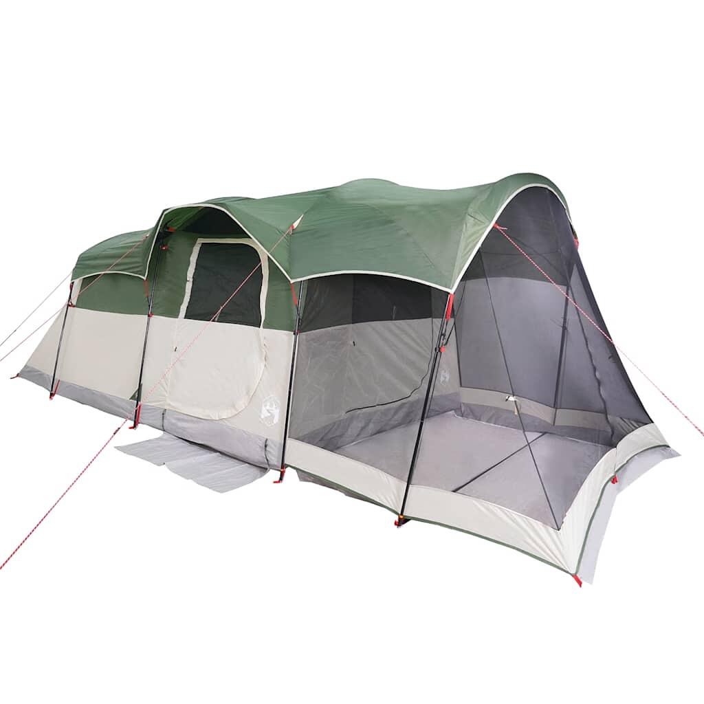 Tente tunnel VidaXL 8 personnes imperméable verte 5/7