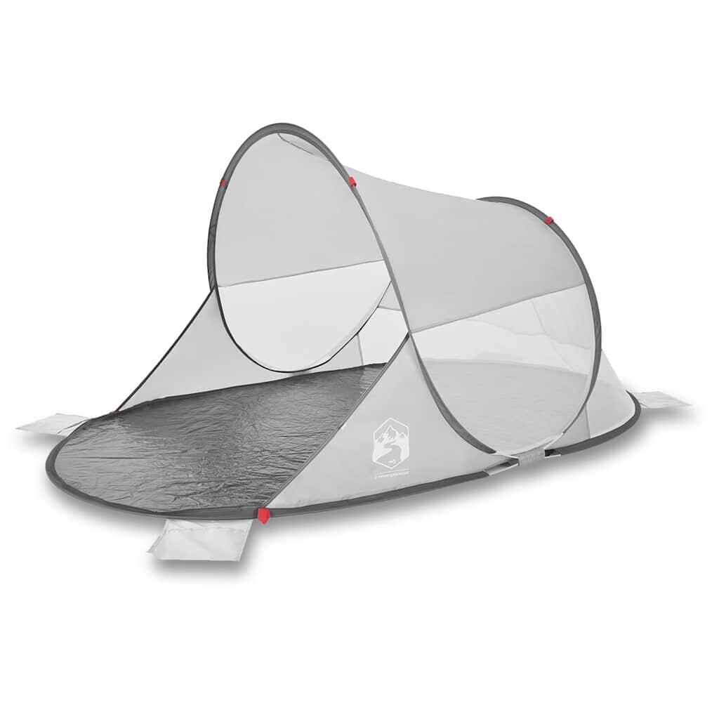 Tienda de playa pop-up impermeable VidaXL gris 4/7