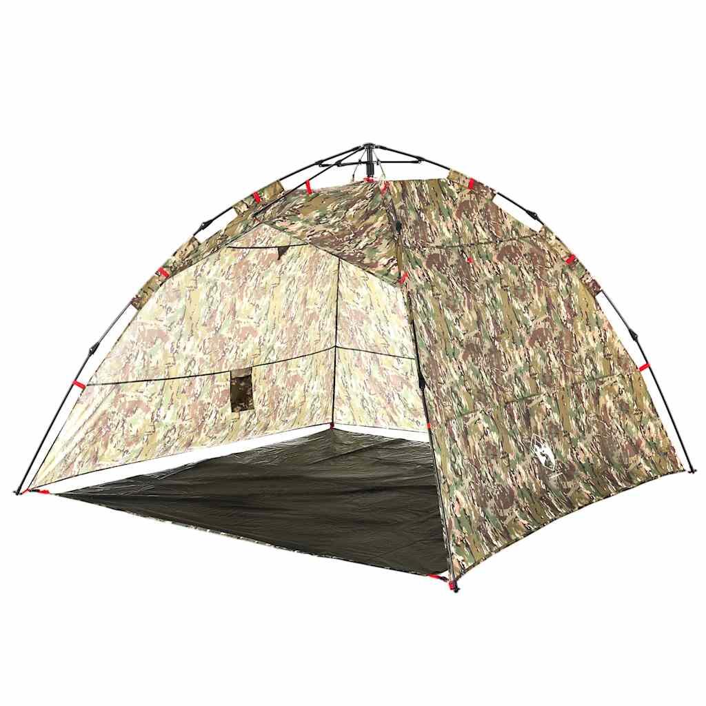 Tente Camouflage VidaXL 4 Personnes avec Système de Libération Rapide 5/7