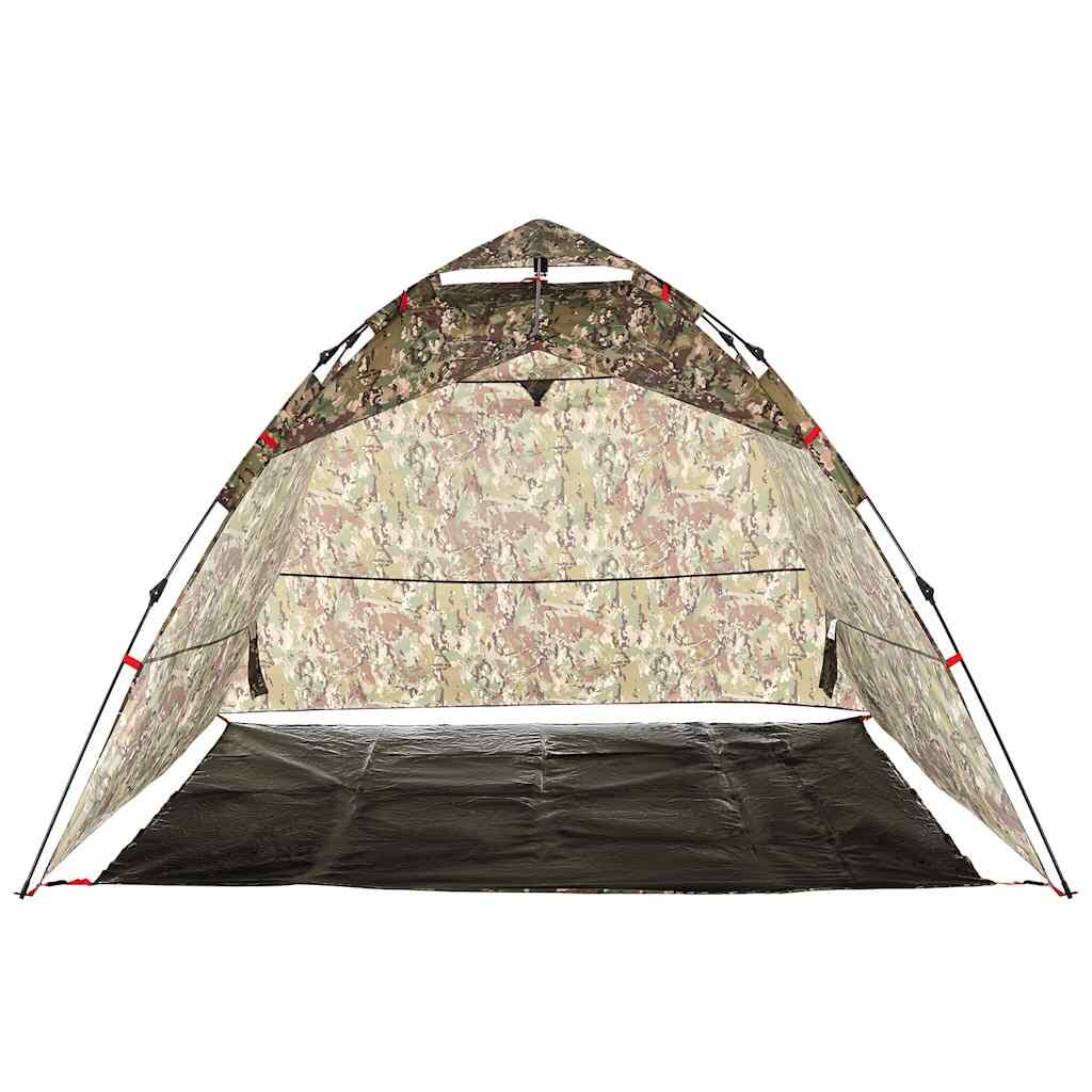 Tente Camouflage VidaXL 4 Personnes avec Système de Libération Rapide 6/7