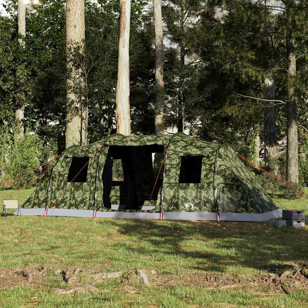 Tente tunnel VidaXL camouflage imperméable 6 personnes 4/7