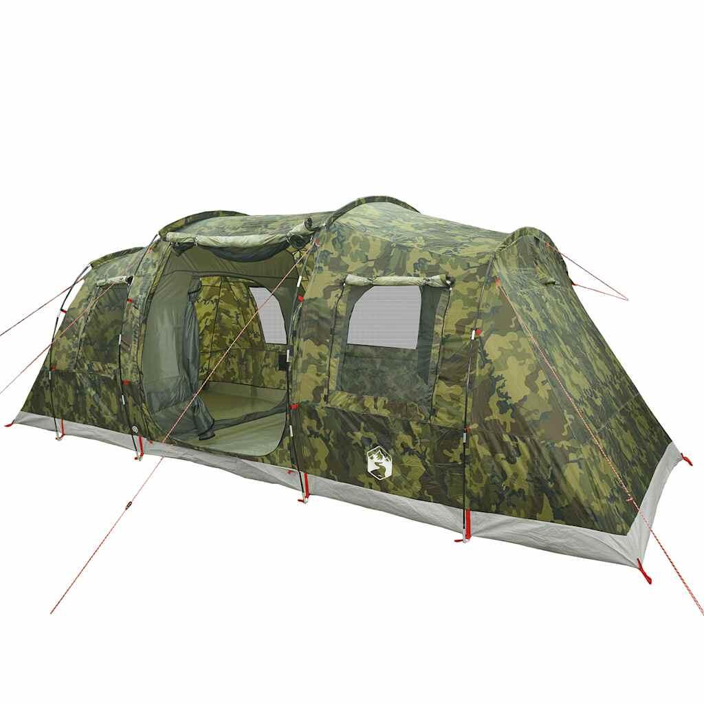 Tente tunnel VidaXL camouflage imperméable 6 personnes 5/7