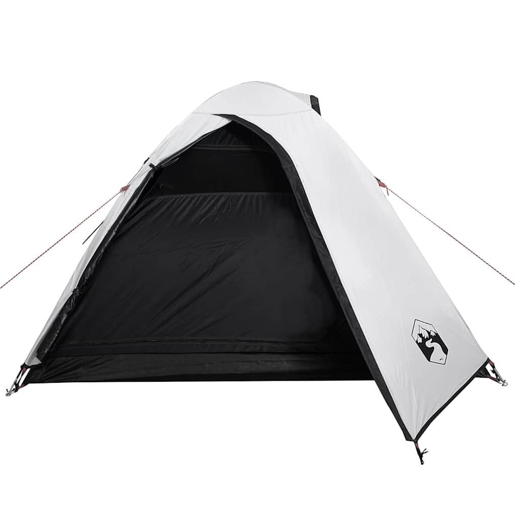 Tente dôme VidaXL 2 personnes tissu imperméable obscurcissant blanc 5/7