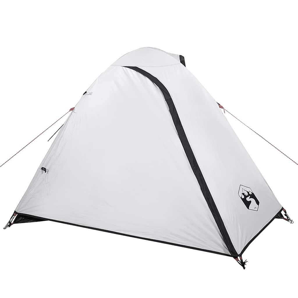 Tente dôme VidaXL 2 personnes tissu imperméable obscurcissant blanc 6/7