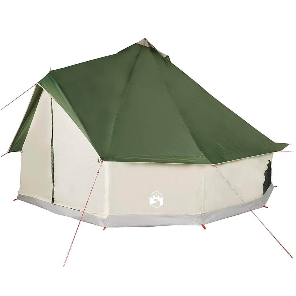 Vidaxl Tente Tipi imperméable pour 10 personnes en vert 5/7