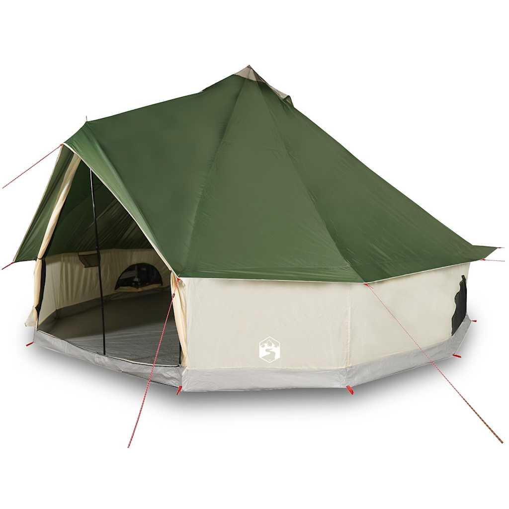 Vidaxl Tente Tipi imperméable pour 10 personnes en vert 4/7