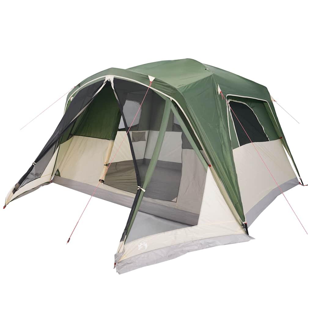 Tienda familiar Vidaxl con toldo - impermeable para 6 personas verde 4/7
