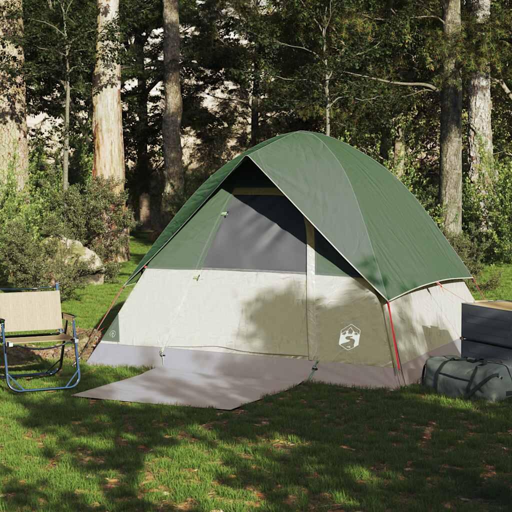 Vidaxl Tente Dôme 4 Personnes - Étanche Verte 4/7