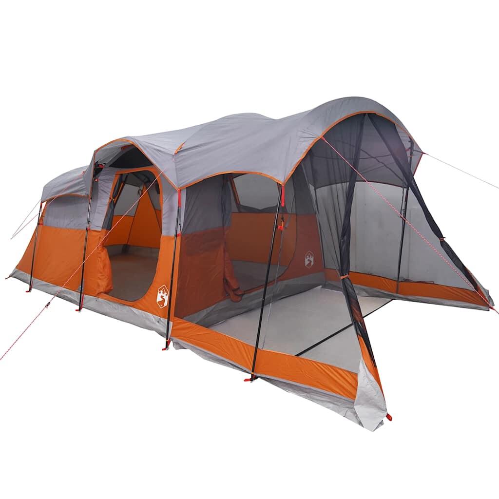 Vidaxl Tunnel Tent 8 Personne étanche gris et orange > to translate in French 4/7