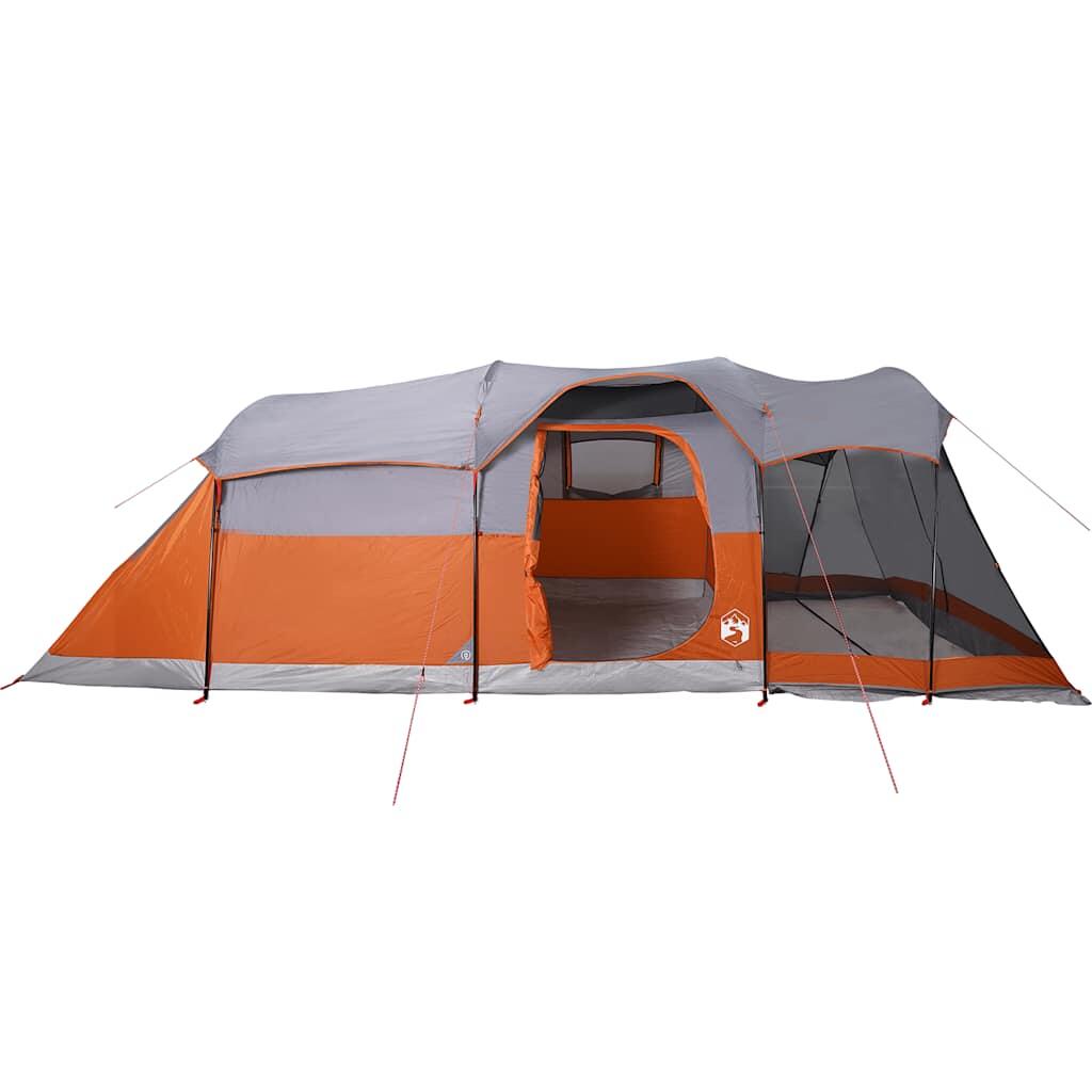 Vidaxl Tunnel Tent 8 Personne étanche gris et orange > to translate in French 6/7