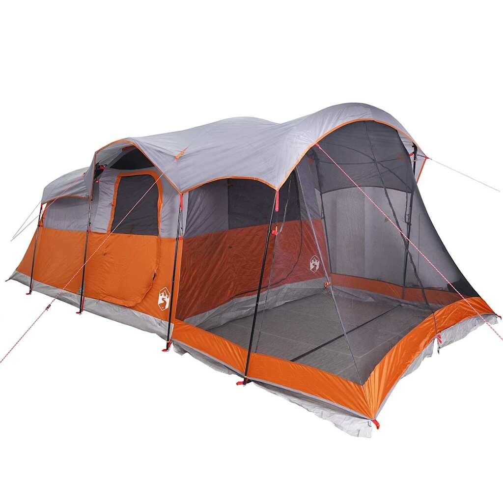 Vidaxl Tunnel Tent 8 Personne étanche gris et orange > to translate in French 5/7