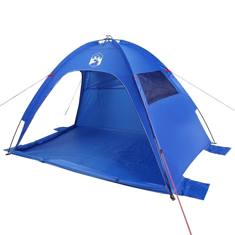 Vidaxl Tente de Plage Étanche en Bleu Azur