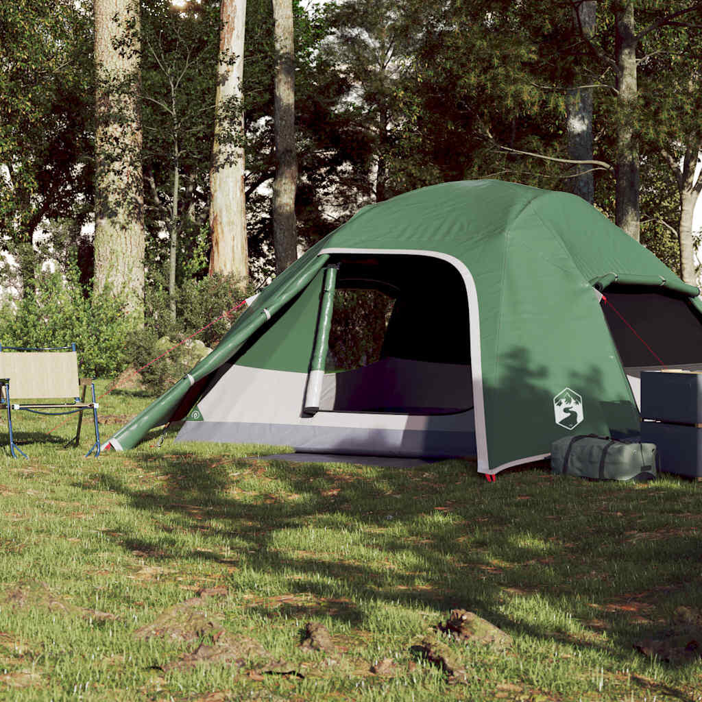 Tenda a cupola VidaXL per 4 persone, impermeabile, verde 4/7